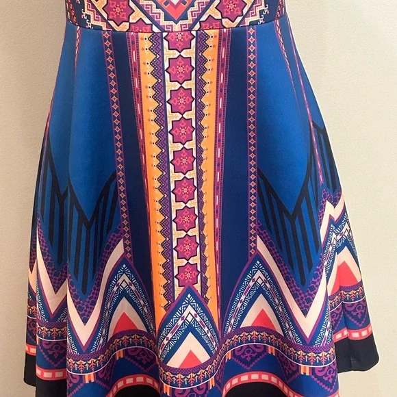 Flying Tomato | Size Large Aztec Print Sleeveless Dress - Picture 3 of 6